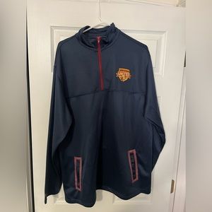 Mens Cleveland Cavalier Wine and Gold quarter Zip up